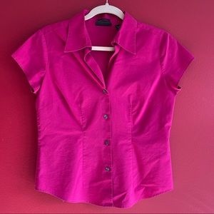 Hot Pink Button Down Top